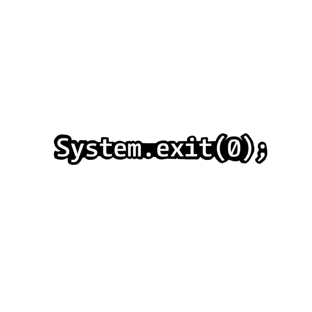 System Exit Sticker